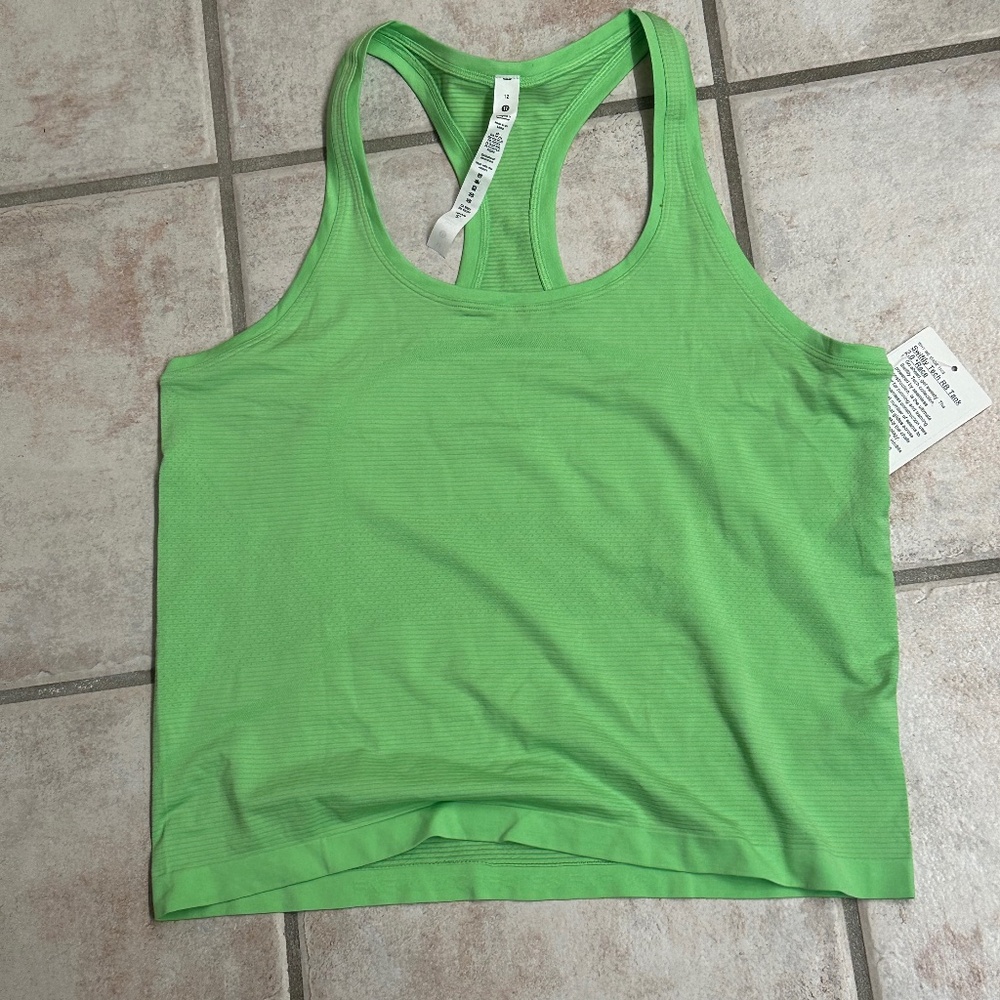 New Lululemon Swiftly Tank in Scream Green